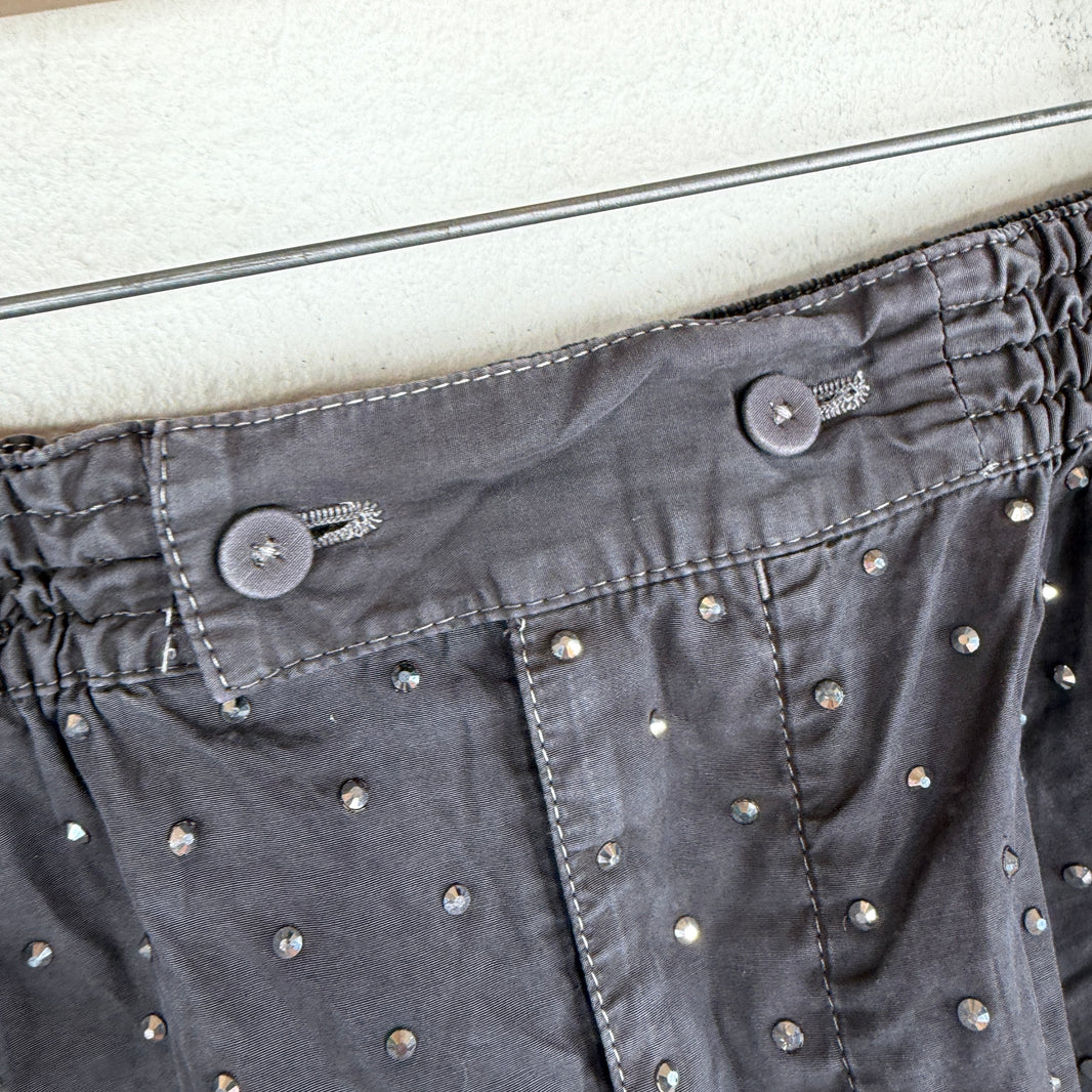 Prada Crystal Studded Shorts