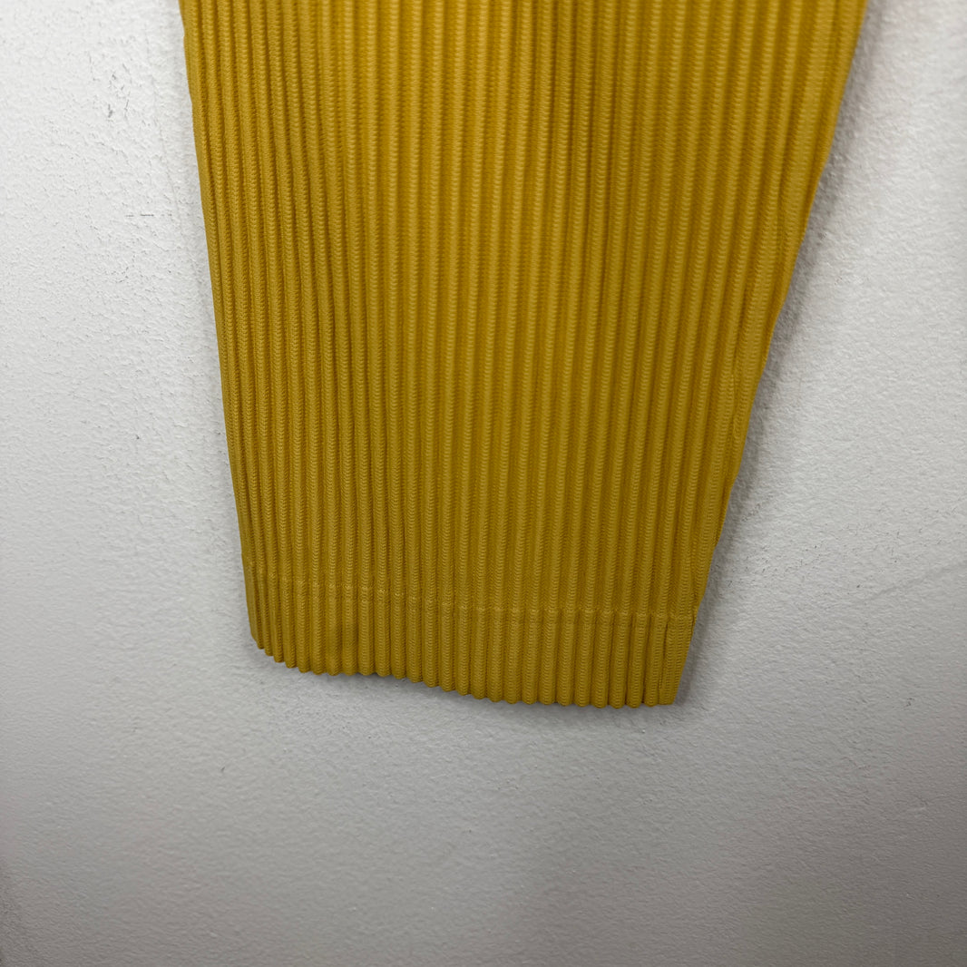 Issey Miyake Yellow Pleated Pants