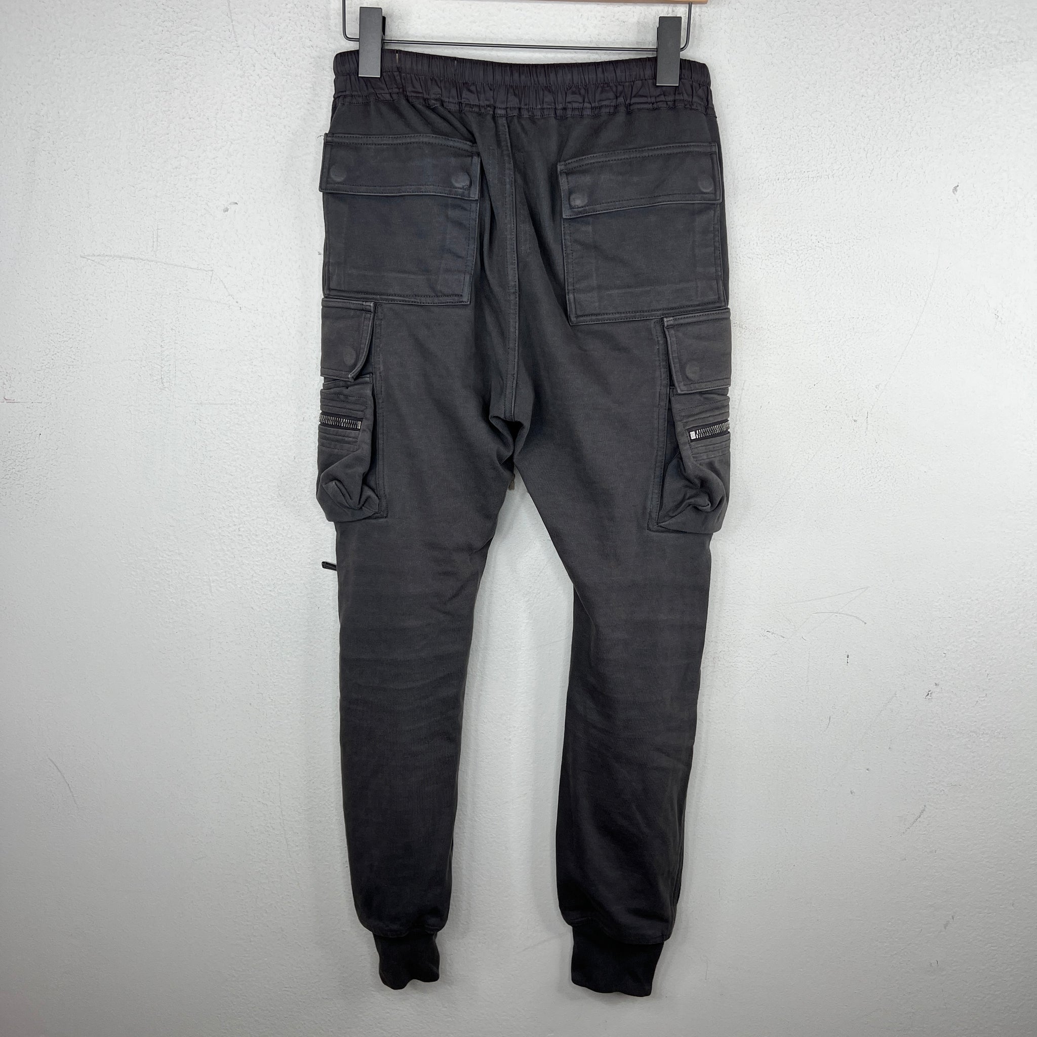 Rick Owens Grey Mastodon Jogger Sweatpants