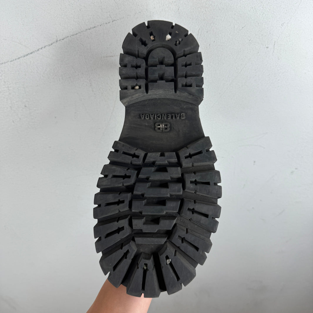 Balenciaga Black Tractor Derbies