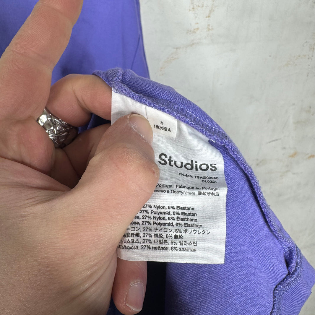 Acne Studios Logo Jacquard T-Shirt Purple