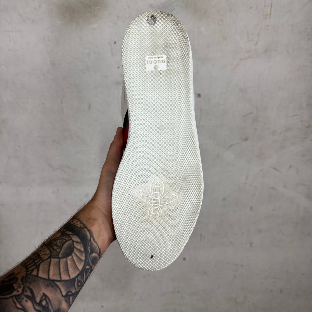 Gucci White Monogram Screener Sneakers