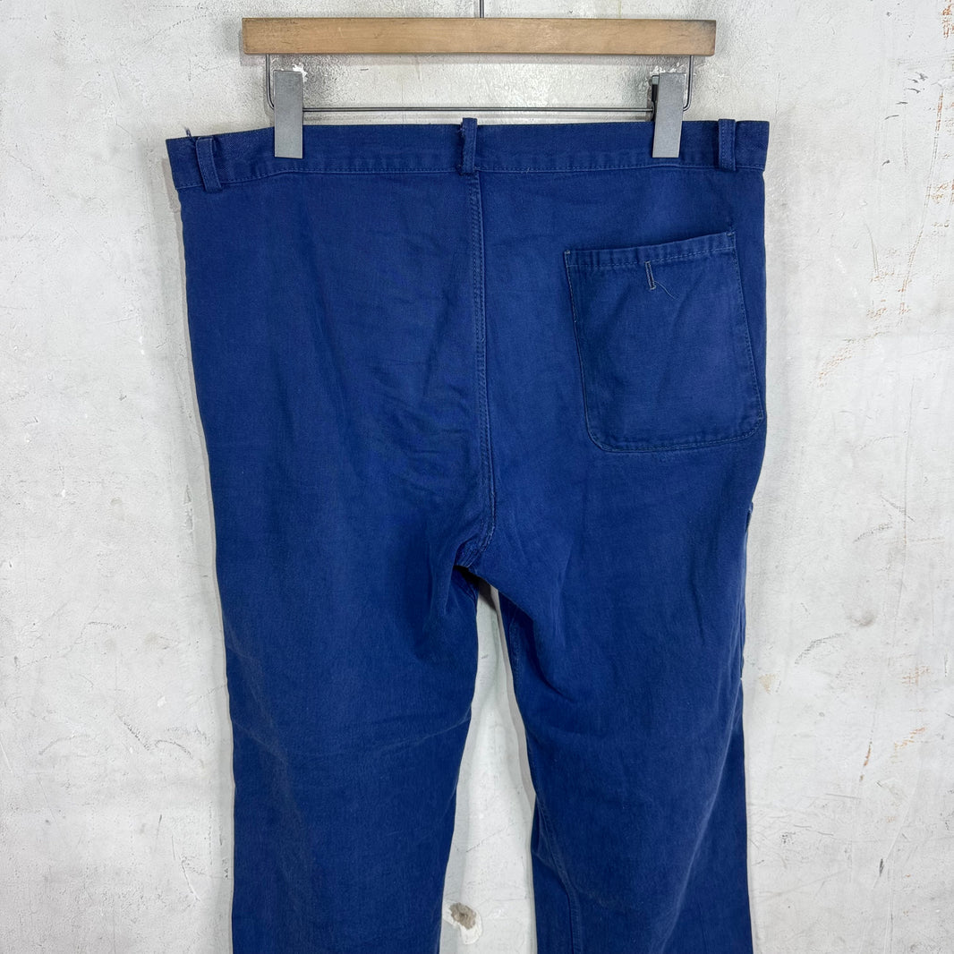 Vintage Blue French Workwear Painter Pants