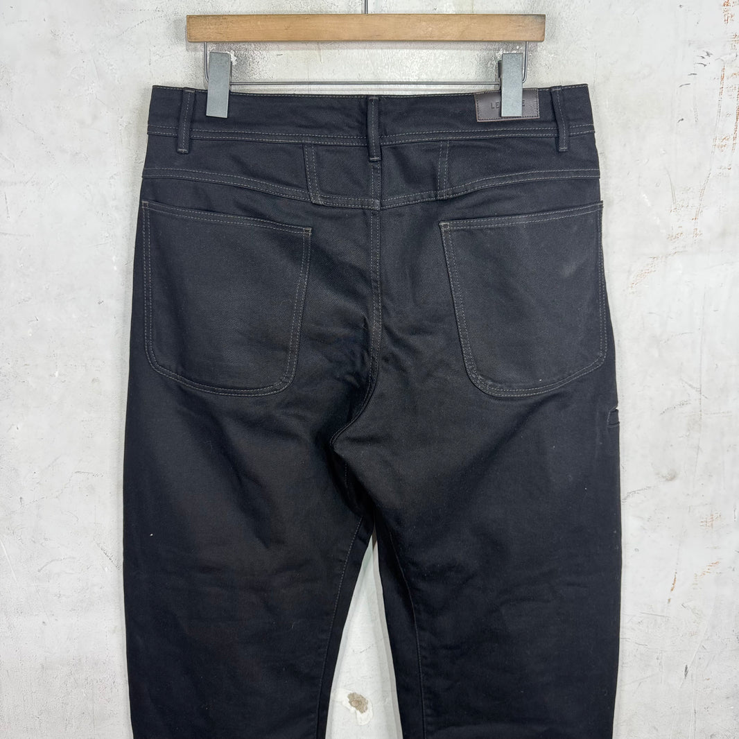Lemaire Black Wide Jeans