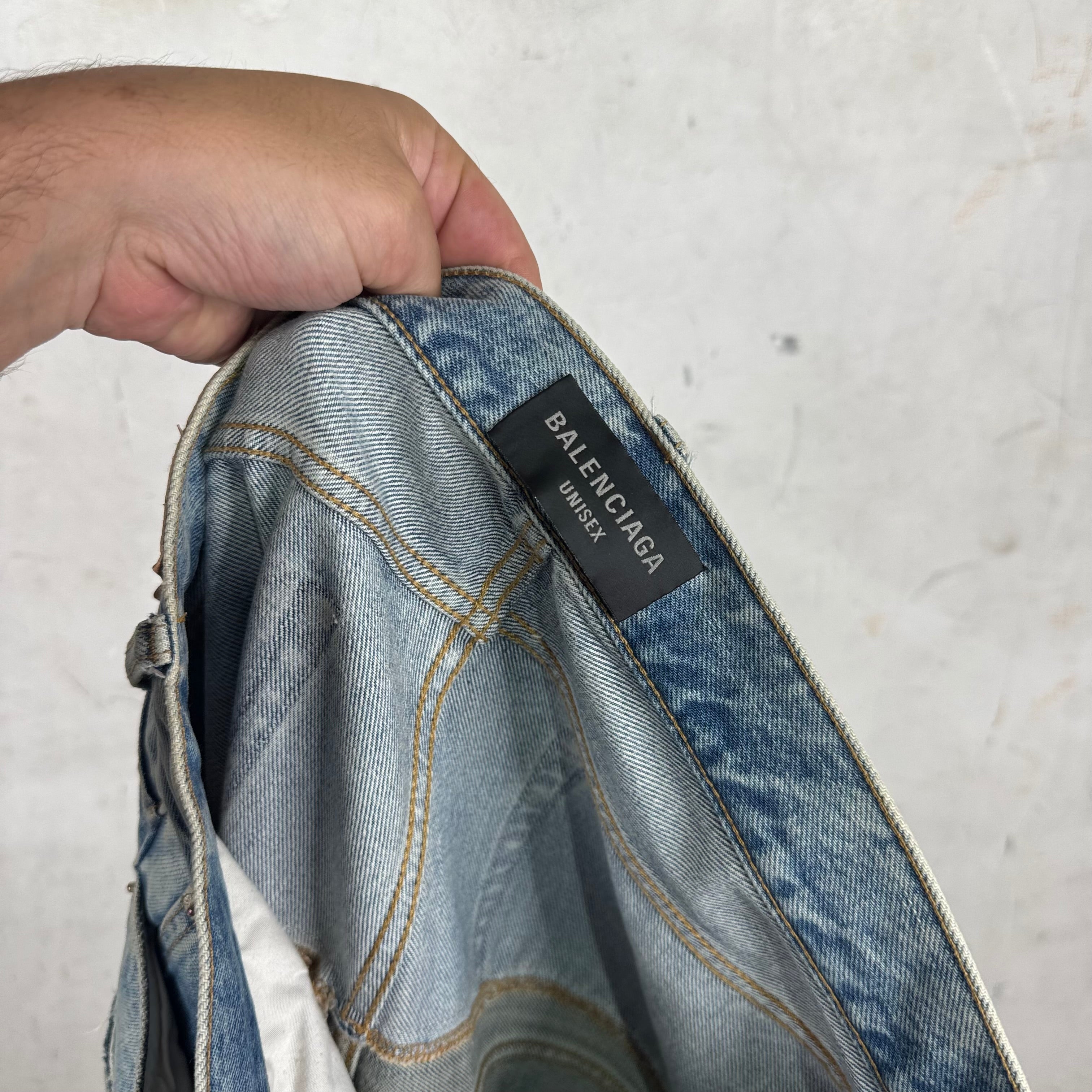 Balenciaga Cut Up Baggy Jeans – www.Lukes.store
