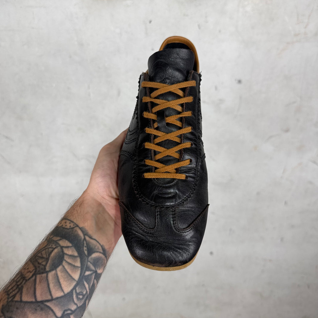 Dries Van Noten Brown Leather Driver Sneakers