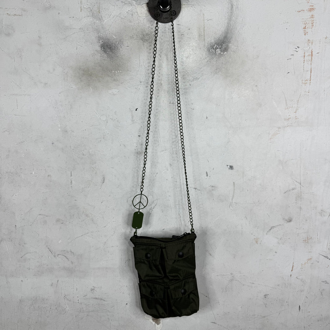 Kapital Multipocketed Chain Pouched Bag