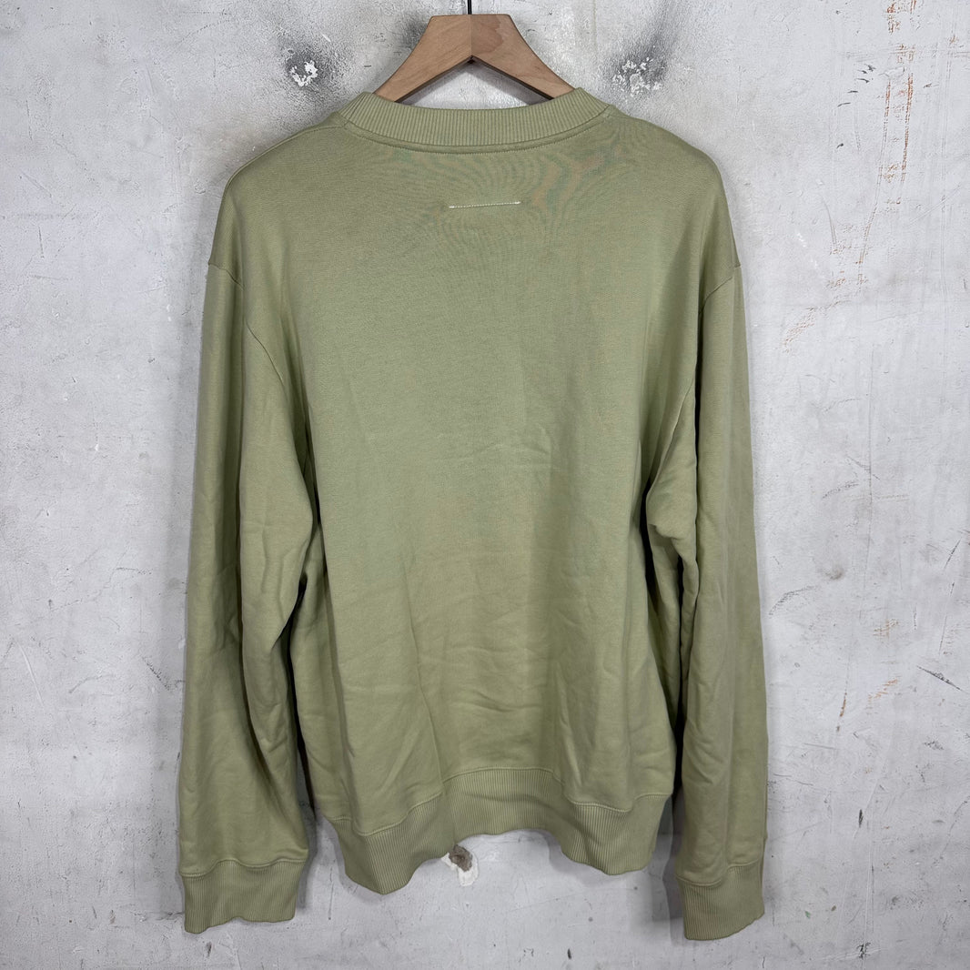 Margiela MM6 Tan Numbers Crewneck