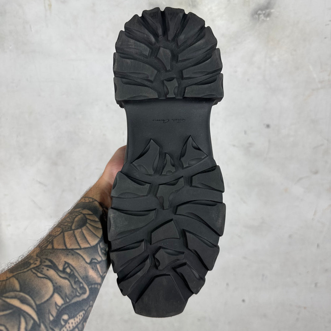 Rick Owens Leather Bozo Beatle Boots