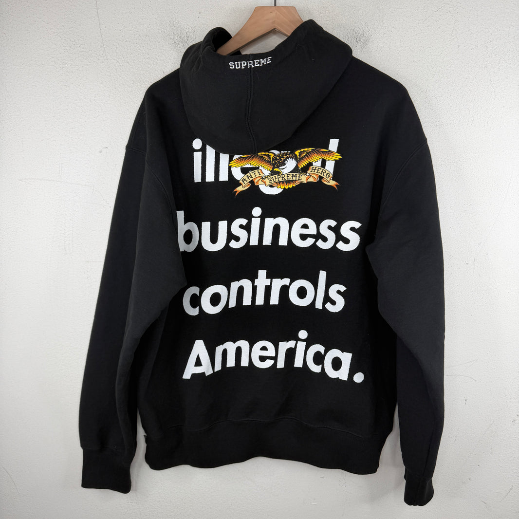 Supreme Anti-Hero Illegal Business Hoodie
