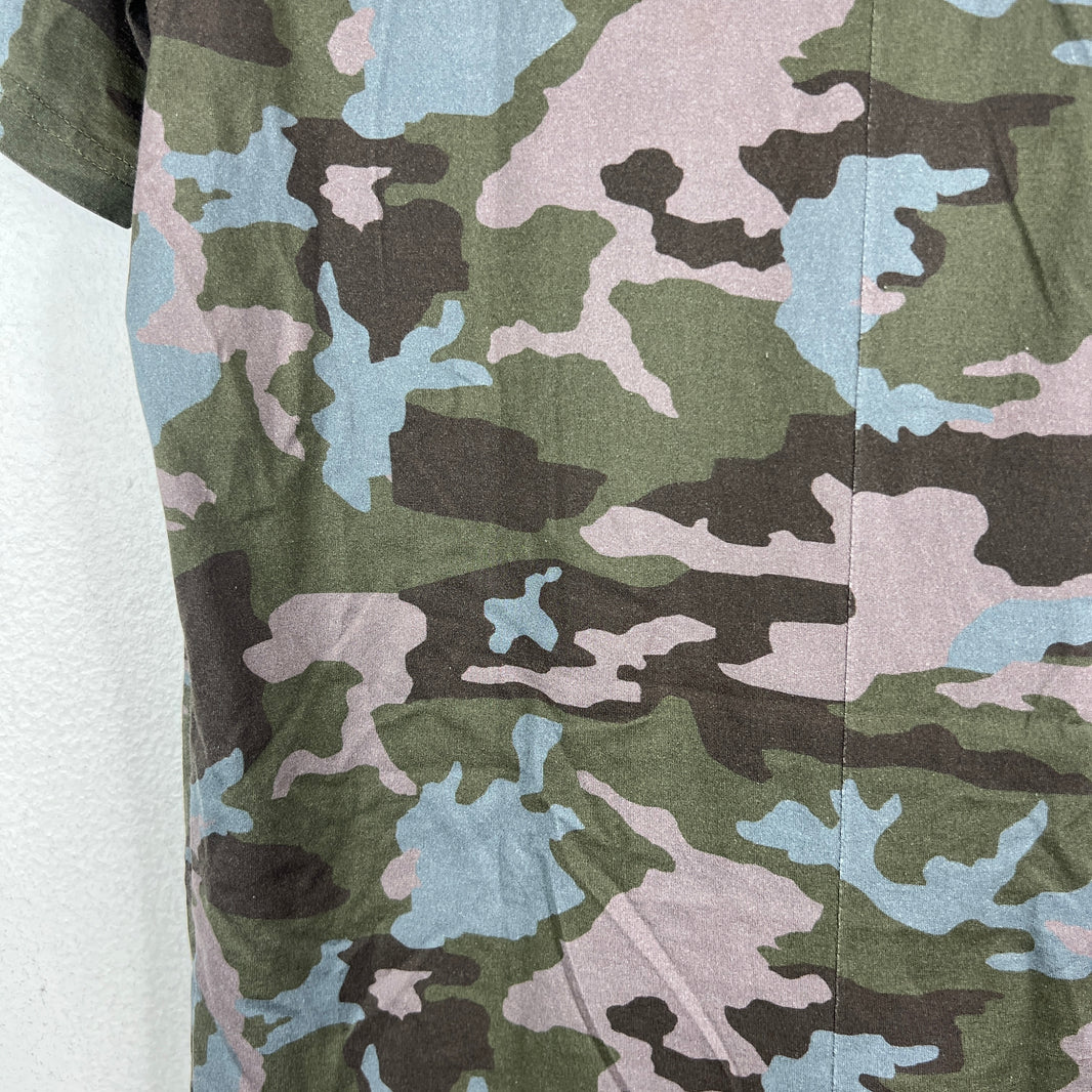 Givenchy Camo/Floral Elongated T-Shirt