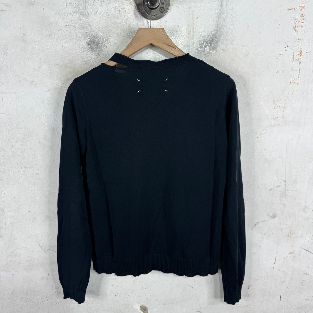 Margiela Slashed V-Neck Sweater