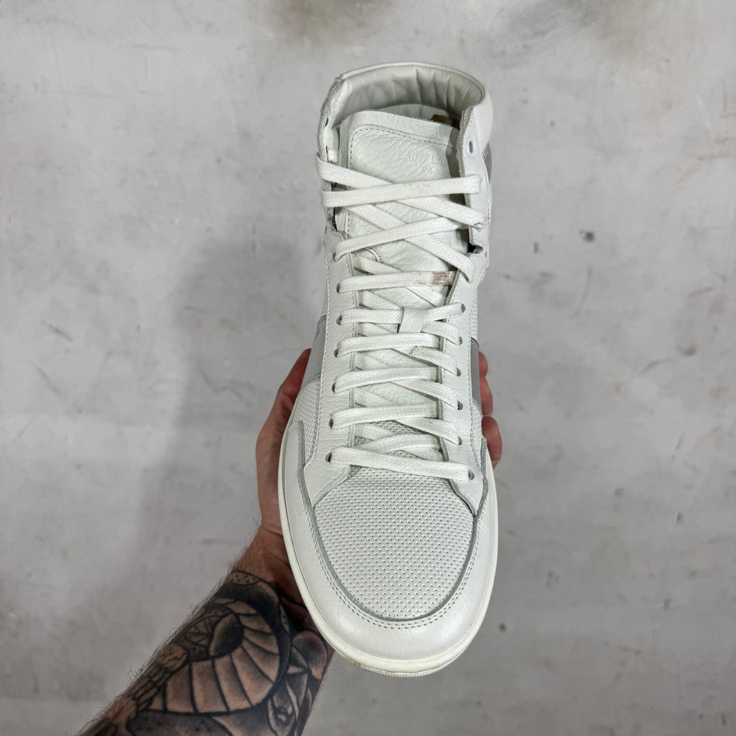 Saint Laurent White/Silver SL/10H Sneakers