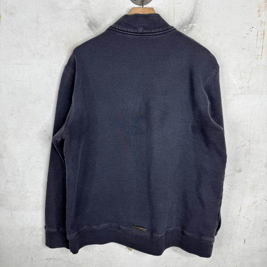 Chrome Hearts Navy Paperjam Quarter Zip