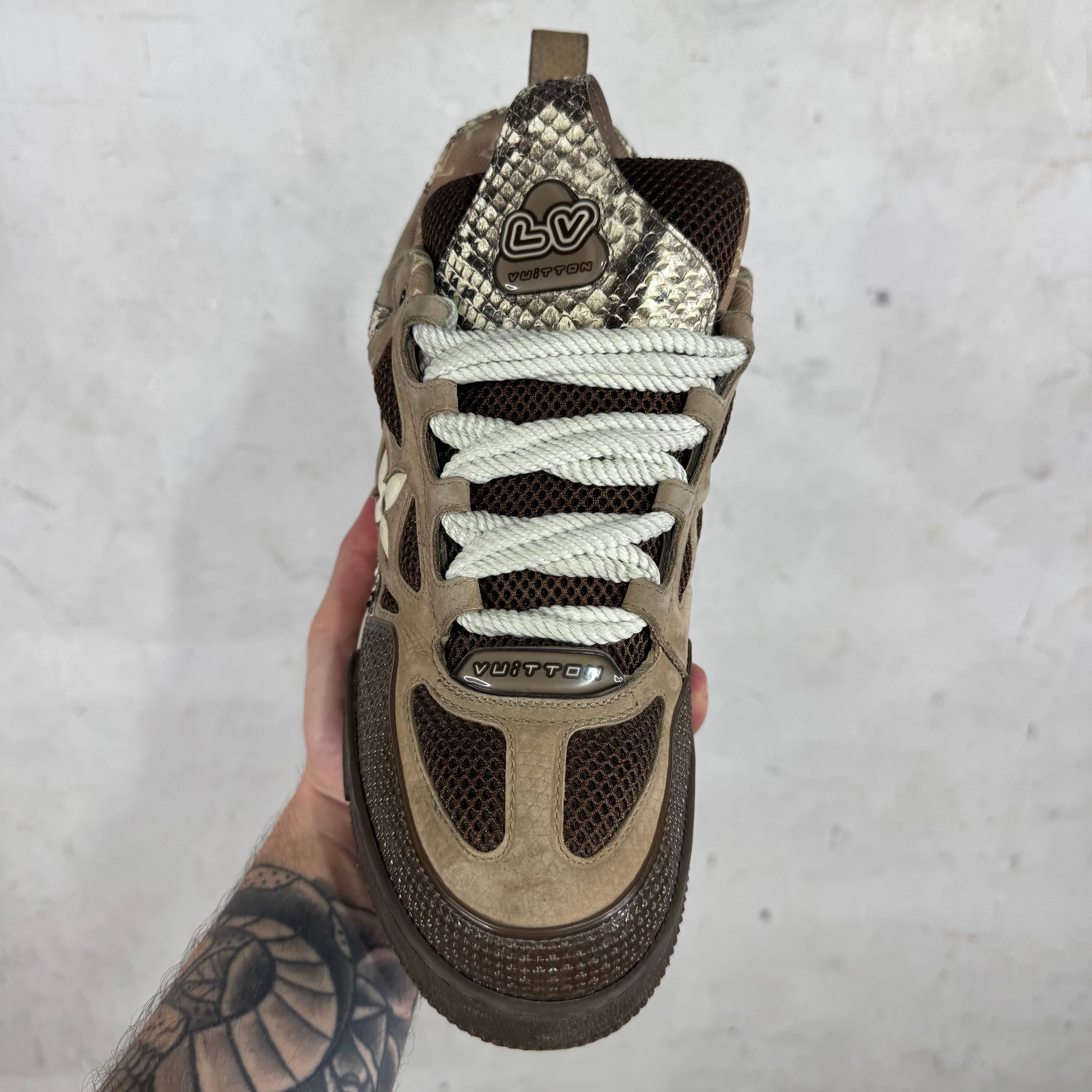 Louis Vuitton Snakeskin Skate Trainers – www.Lukes.store