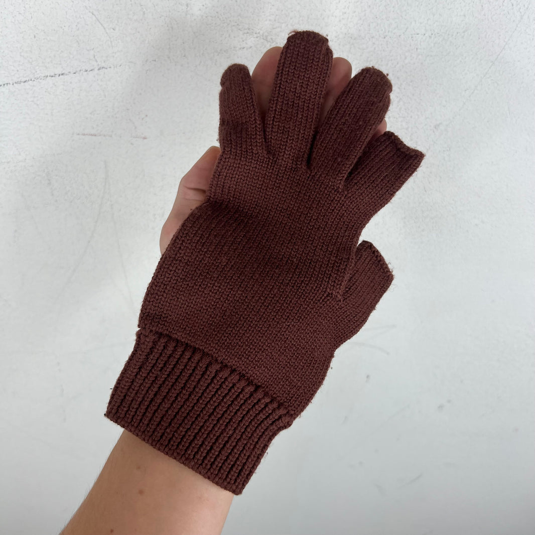 Rick Owens Touchscreen Wool Knit Gloves