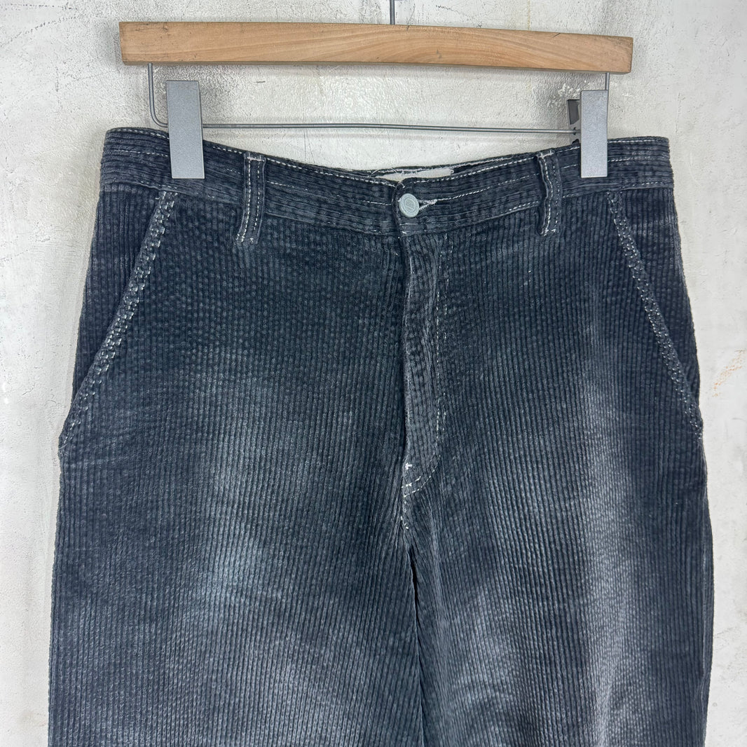 ERL Navy Distressed Boardwalk Pants