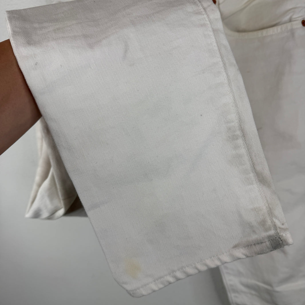RRL White Slim Jeans