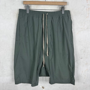 Rick Owens  Dirt Sage Dropcrotch Nylon Shorts