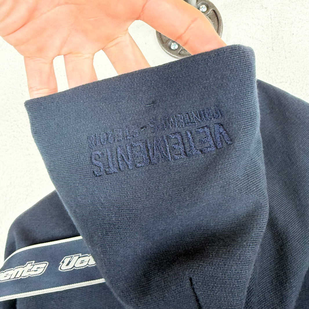 Vetements Logo Tape Hoodie
