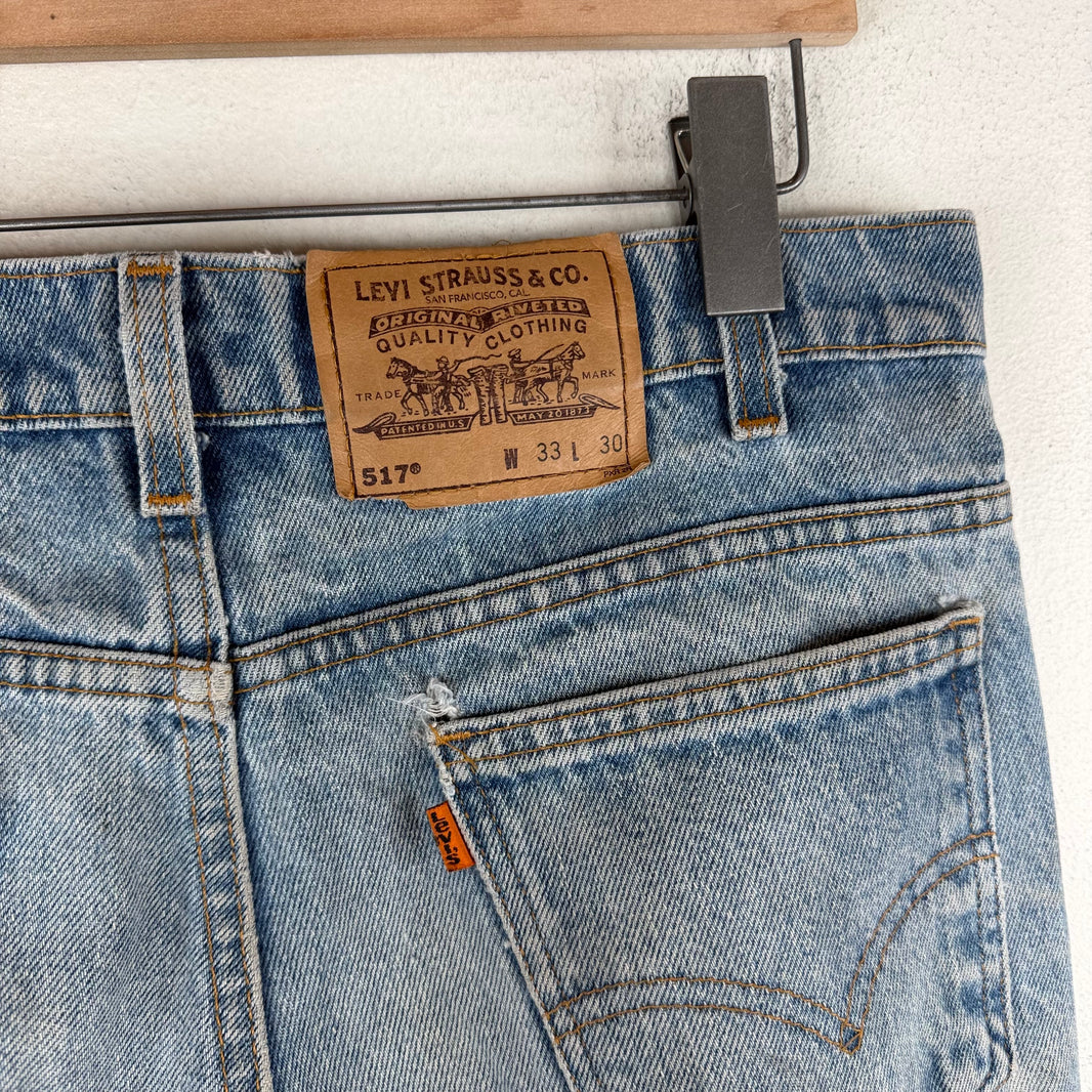 Vintage Levi's 517 Orange Tab Jeans