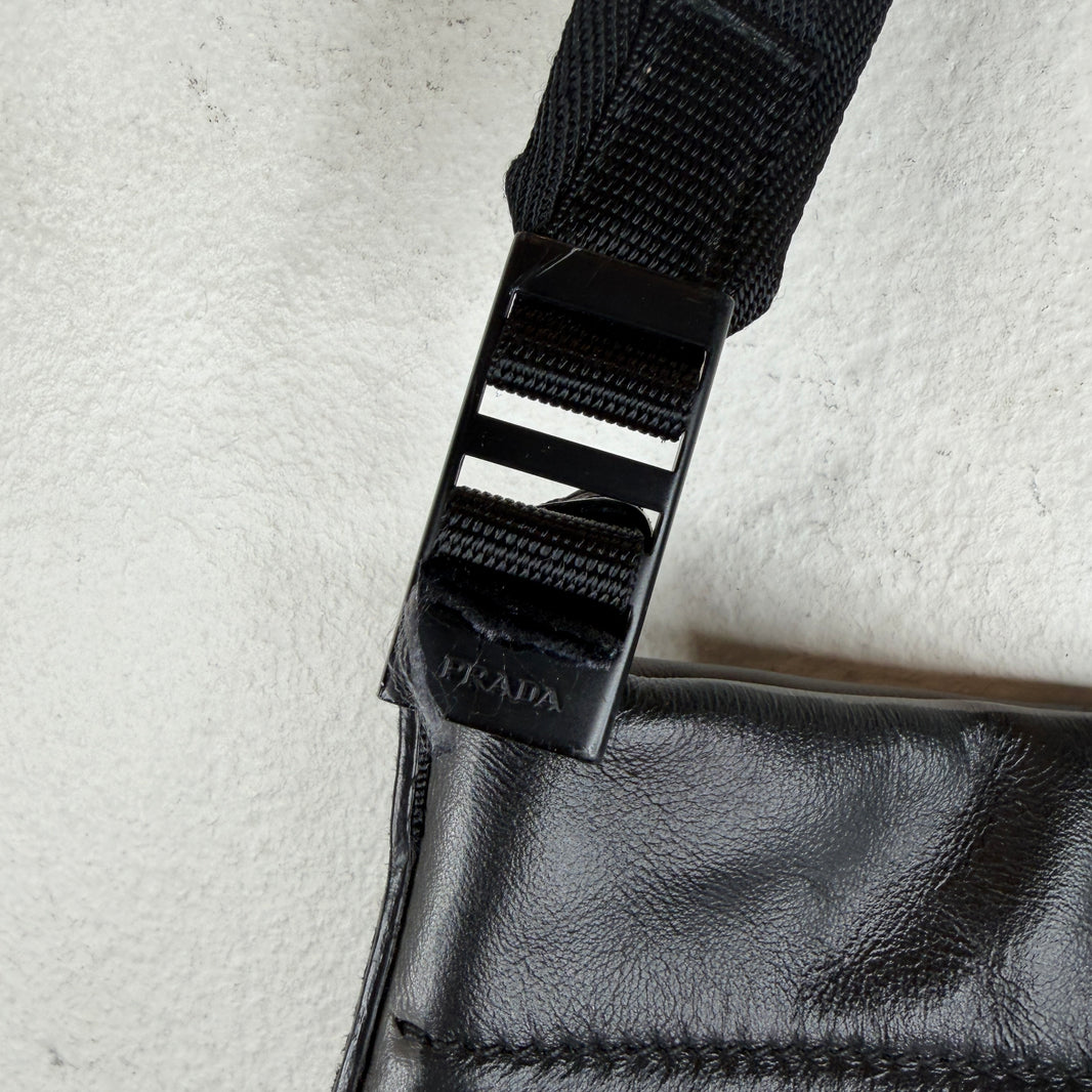 Prada Painted Leather Side Bag