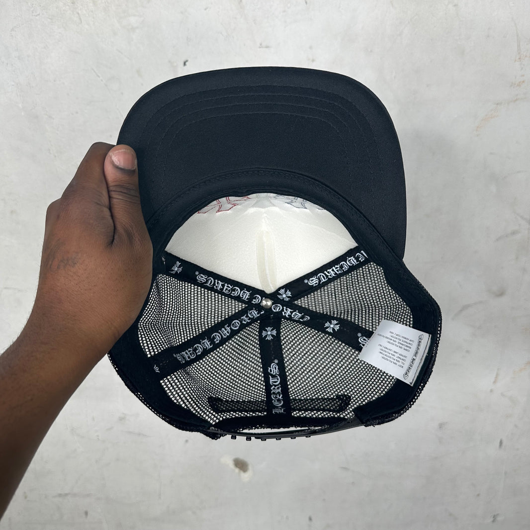 Chrome Hearts Triple Cross Red White Blue Trucker