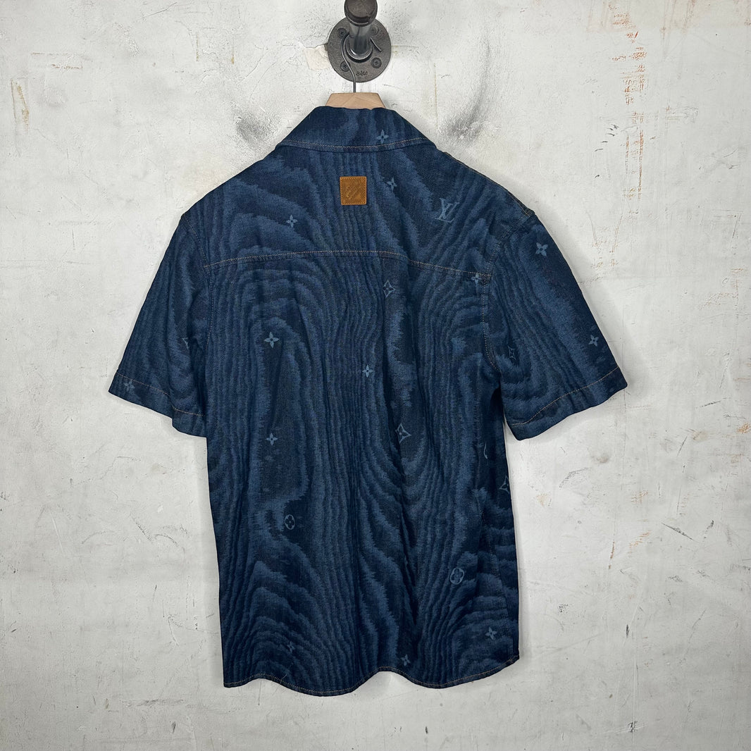 Louis Vuitton Monogram Denim Button Up Shirt