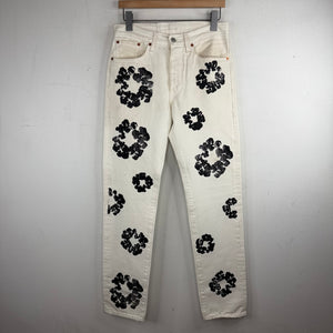 Denim Tears Levi's 501 White Wreath Jeans