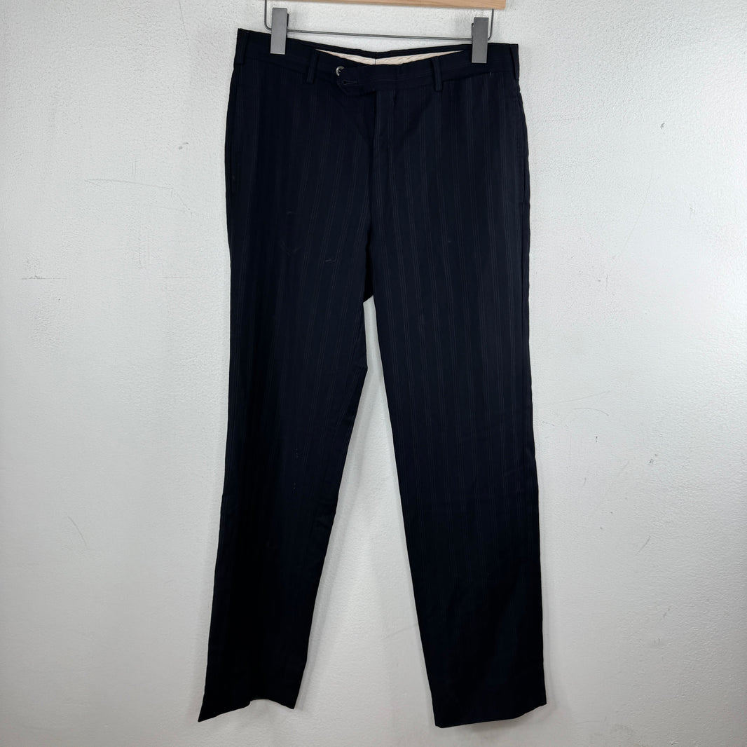 Hermes Navy Striped Trousers