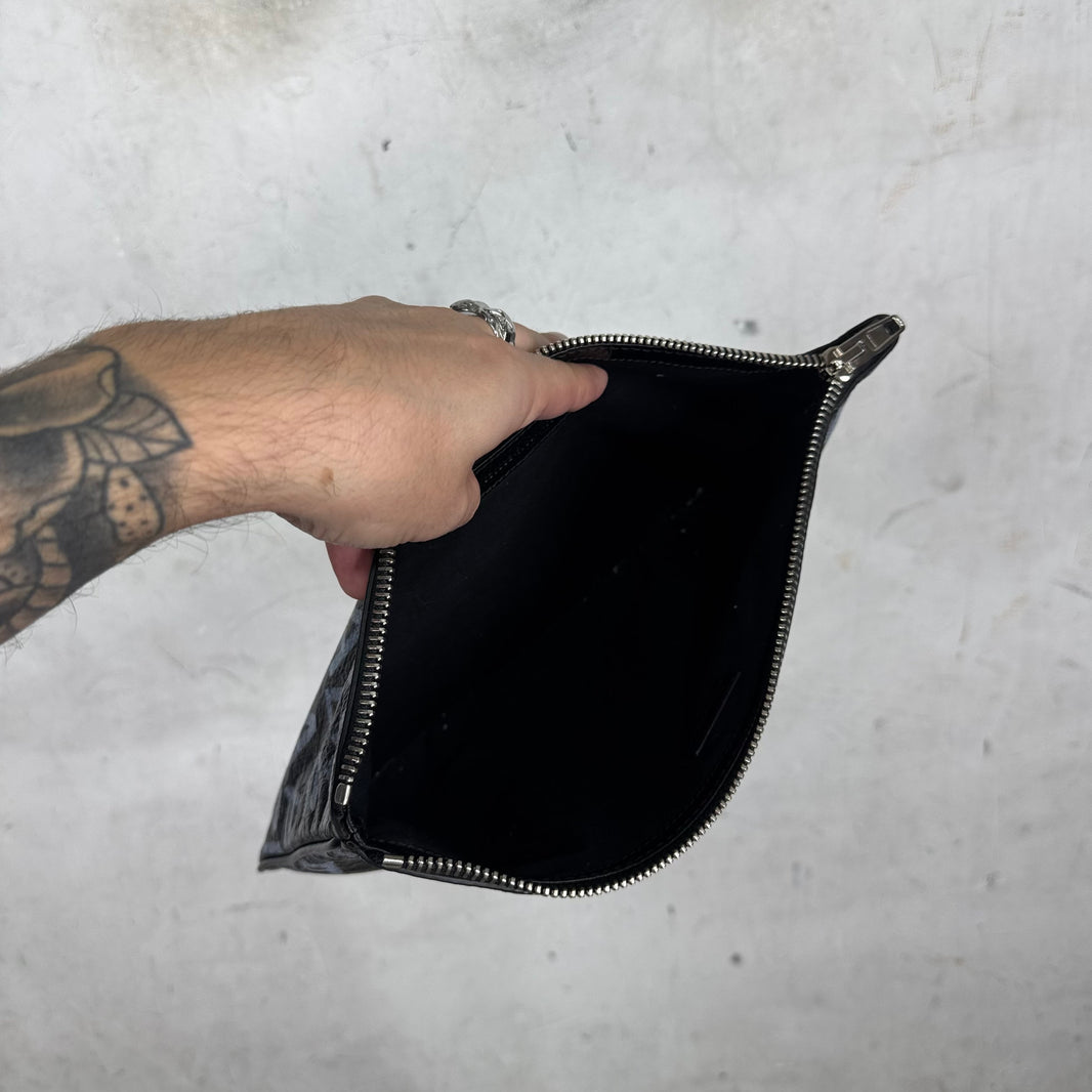Balenciaga Grafitti Leather Pouch