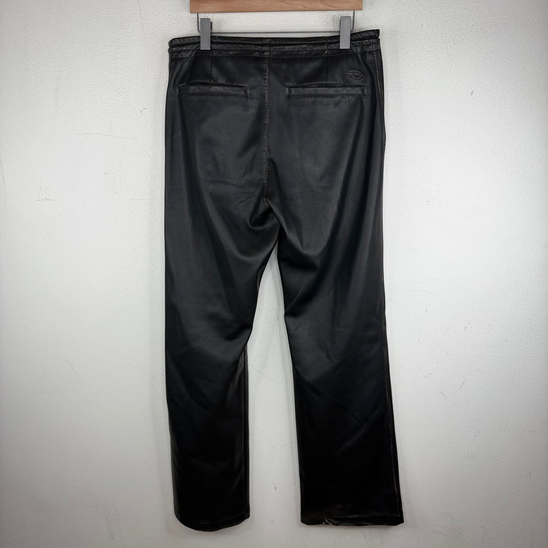 Diesel Slim Faux Leather Pants