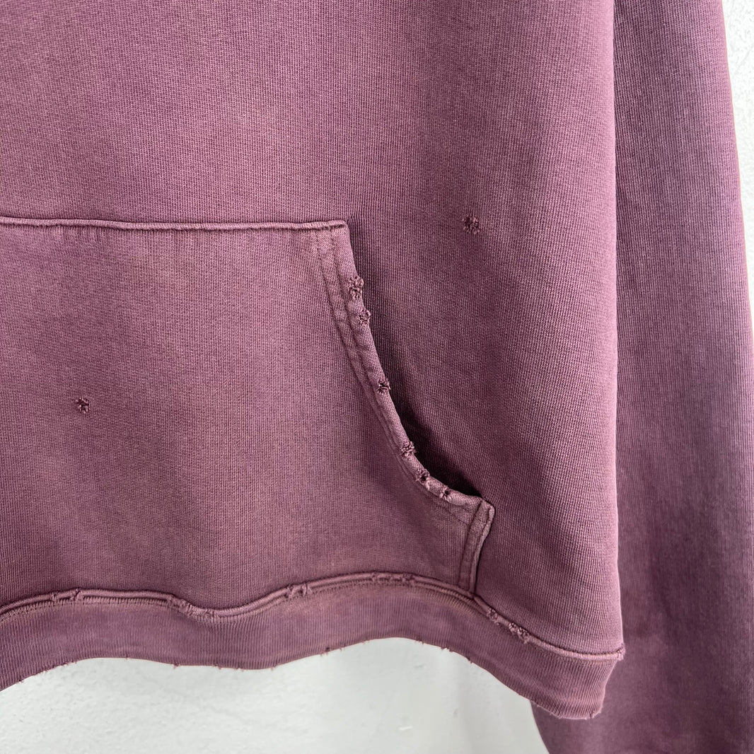 ERD Wine Distressed Logo Hoodie