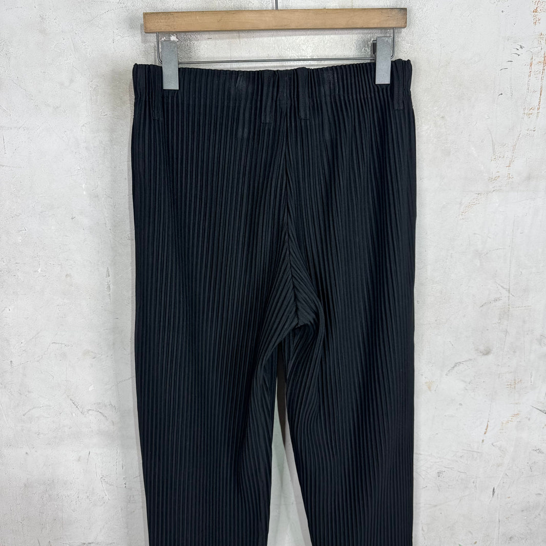 Issey Miyake Black Homme Plisse Trousers