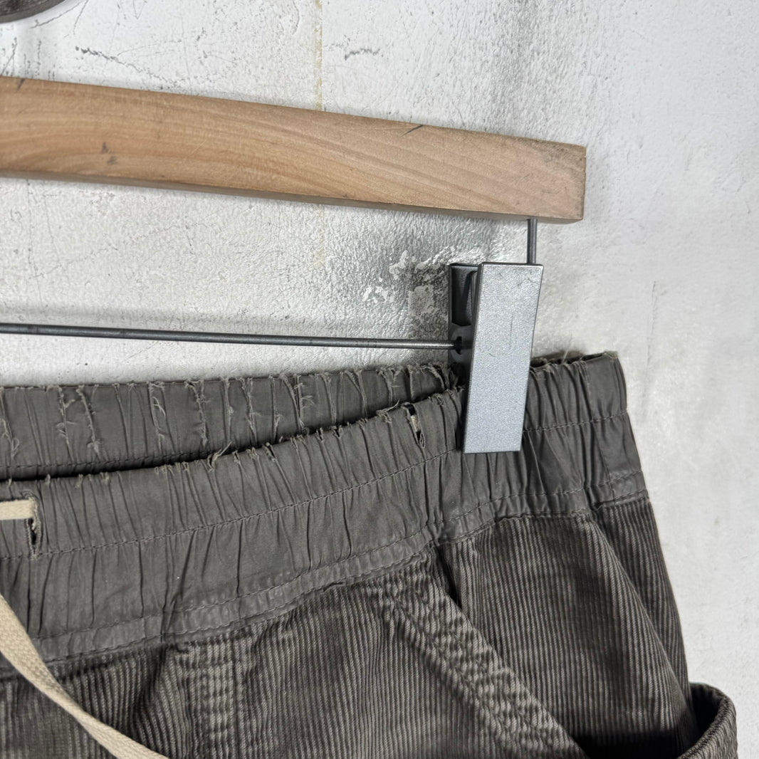 DRKSHDW Grey Corduroy Creatch Cargos