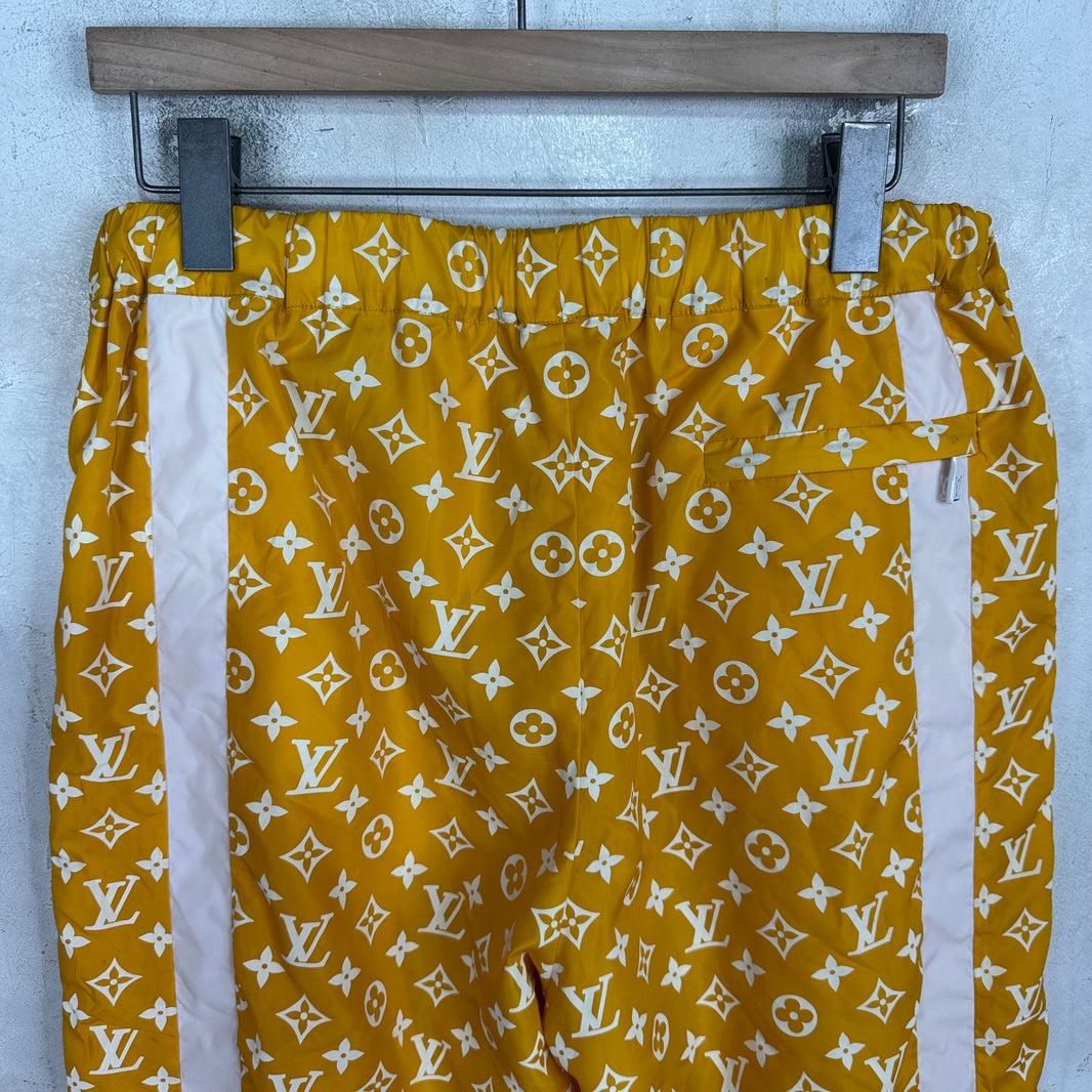 Louis Vuitton Yellow Monogram Printed Technical Pants