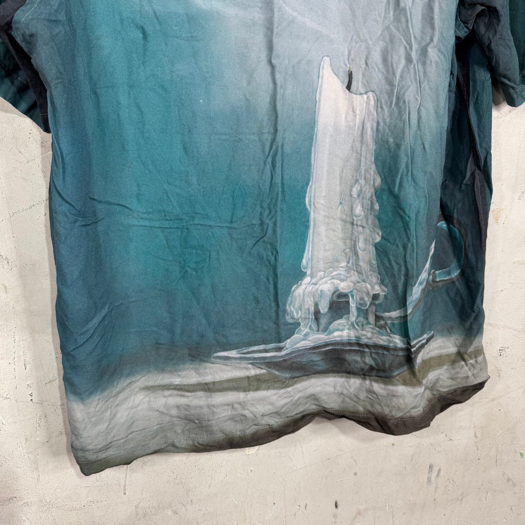 Supreme Burning Candle Button Up Shirt