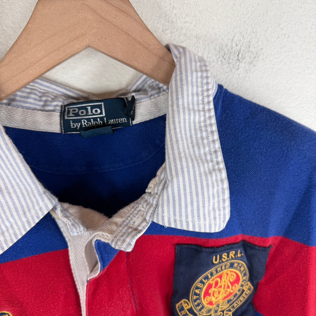 Polo Ralph Lauren Red/Blue 381 Bleeker Striped Polo T-Shirt