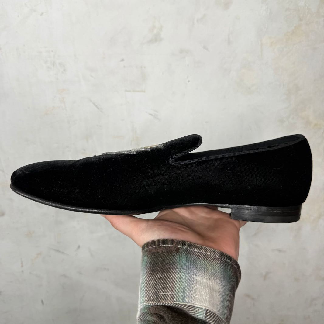 Louis Vuitton Aftershow Velvet Slippers