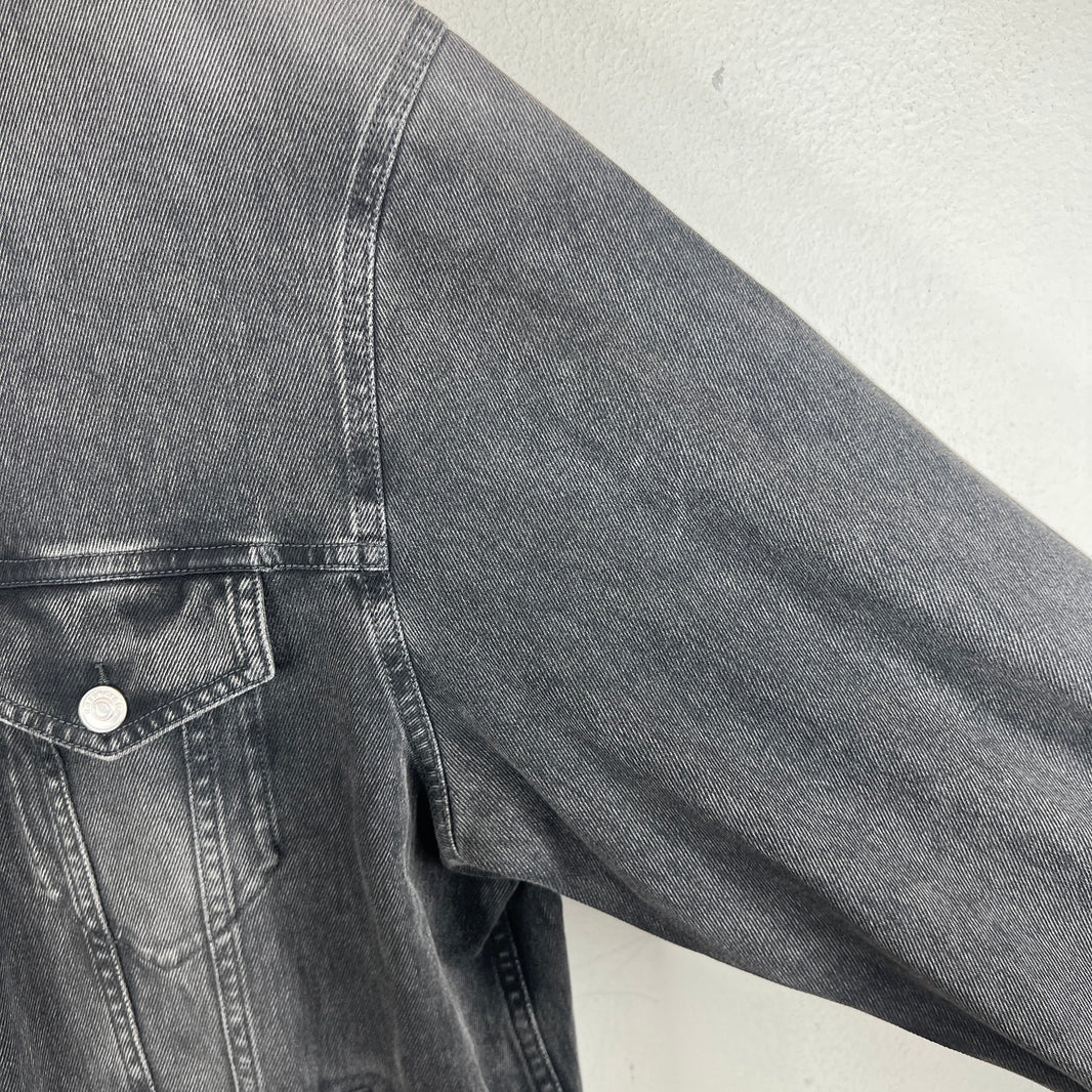 Balenciaga Sample Thin Black Wash Denim Jacket