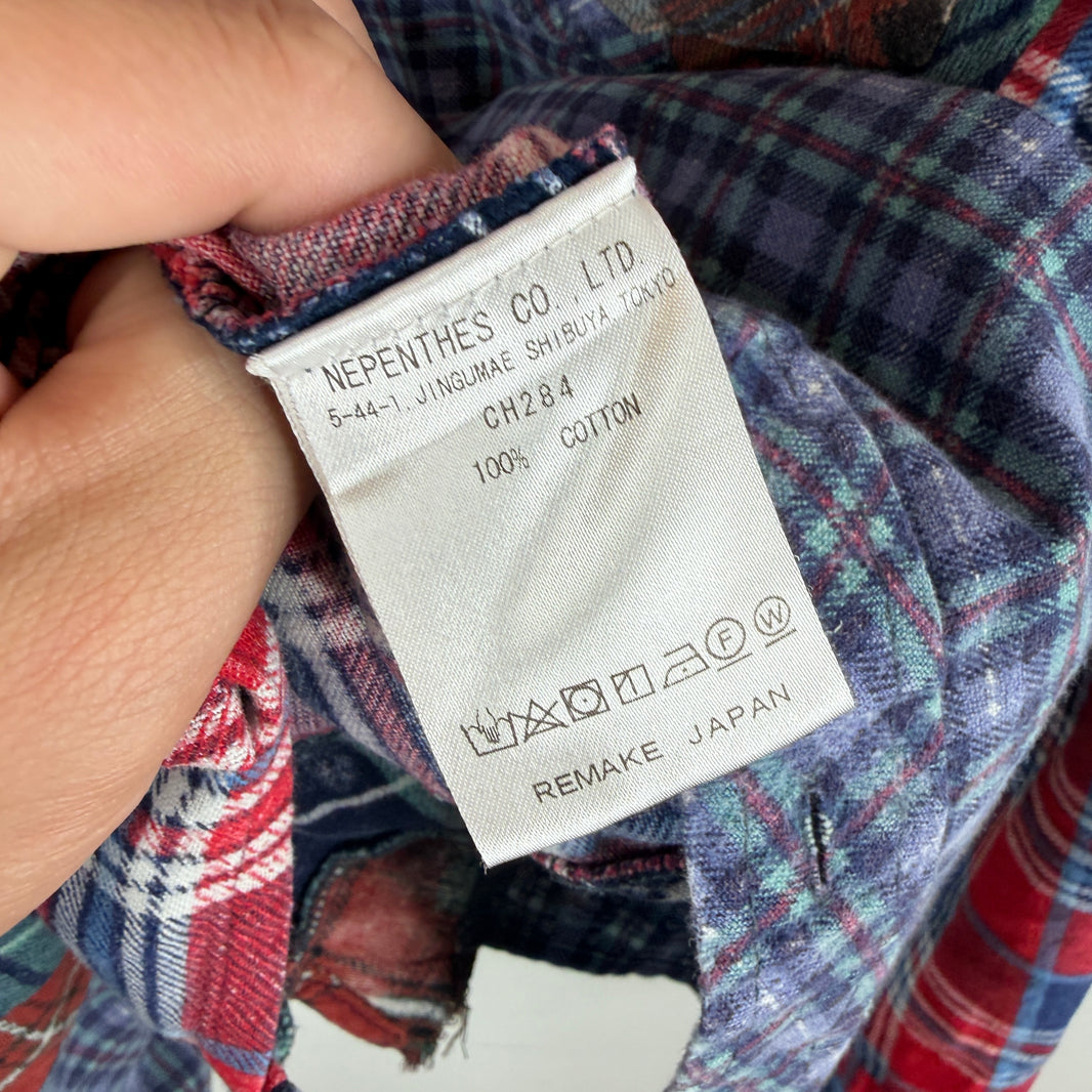 Needles 7 Cut Purple Rebuild Button Up Flannel
