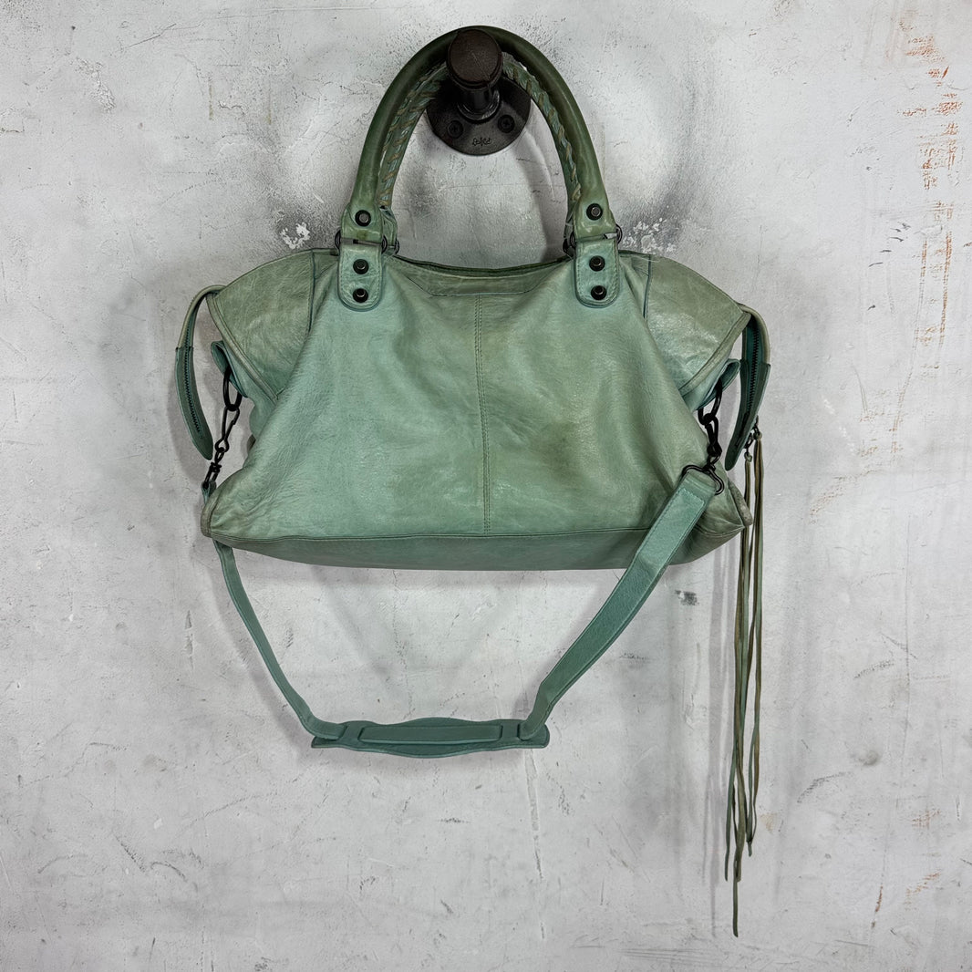 Balenciaga Teal City Bag