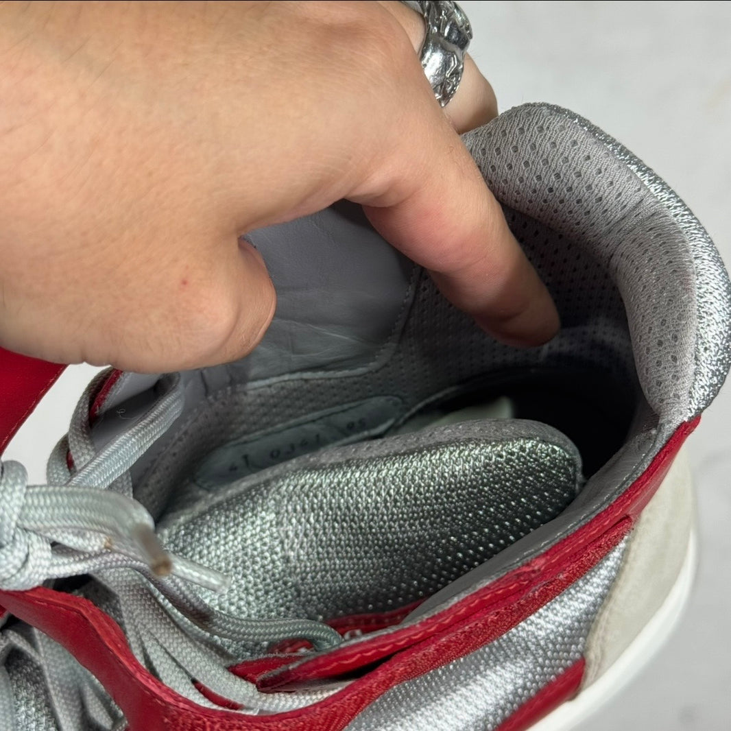 Prada Cherry Leather Americas Cup Highs