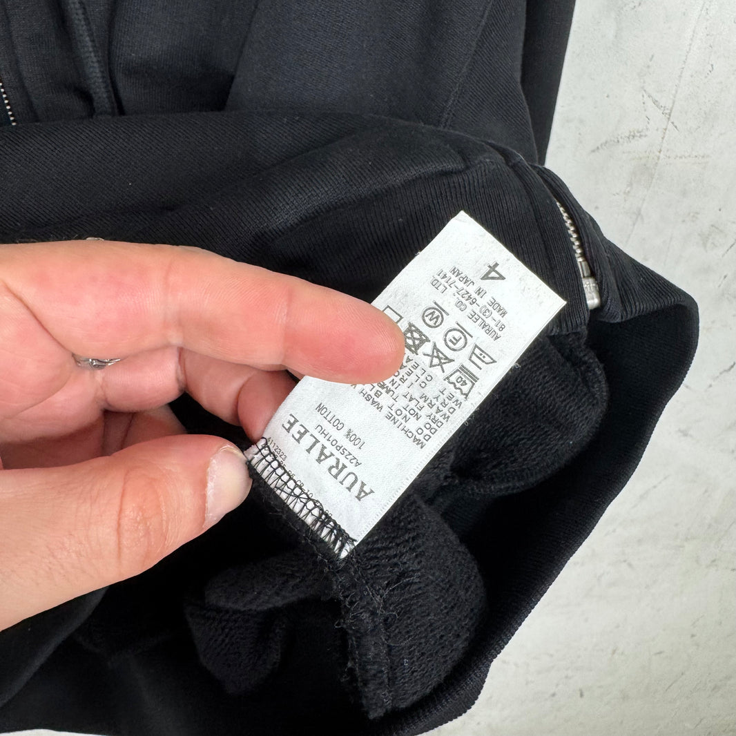 Aura Lee Black Zip Up Hoodie