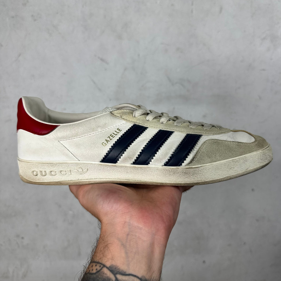 Gucci x Adidas White Gazelles
