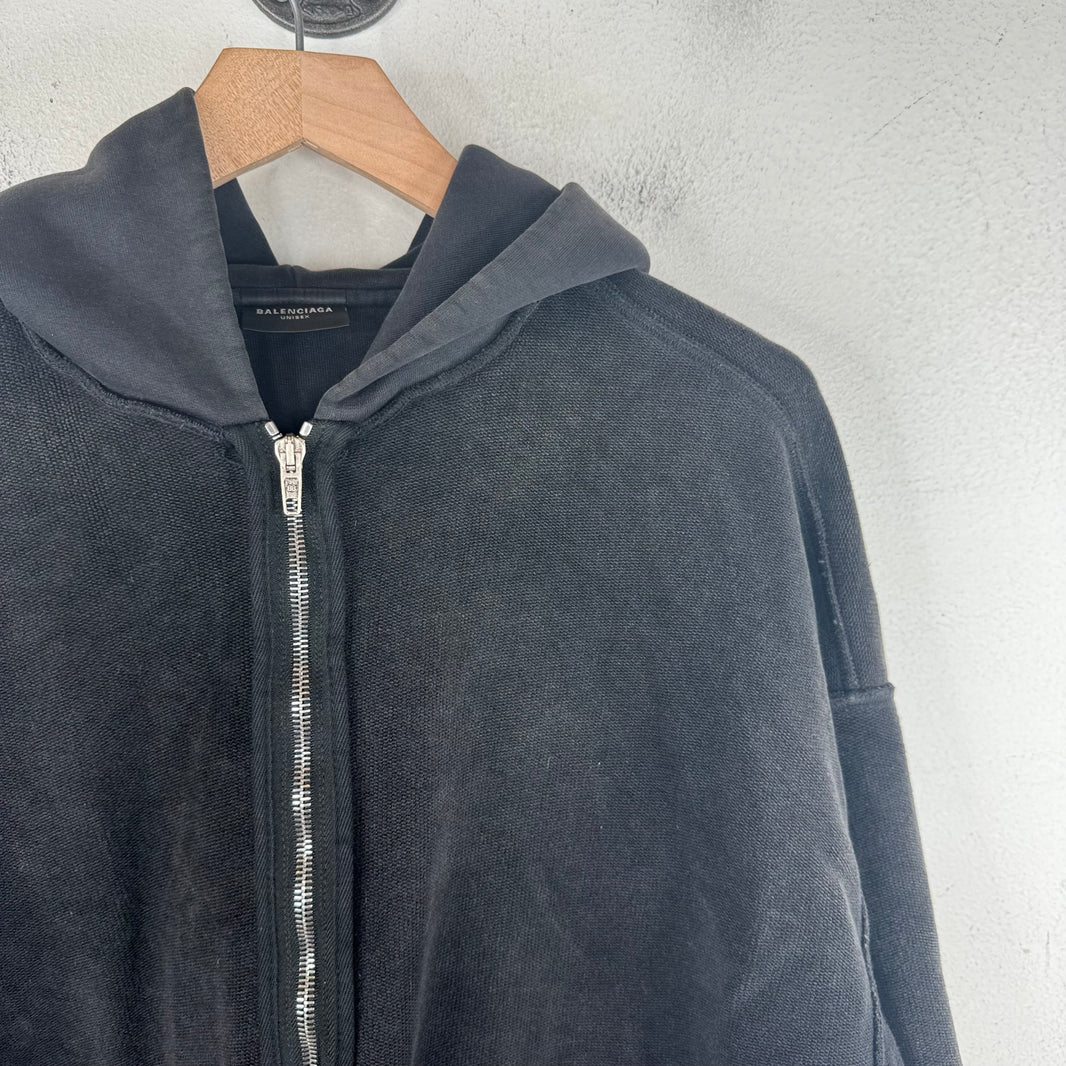 Balenciaga Inside Out Zip-Up Hoodie