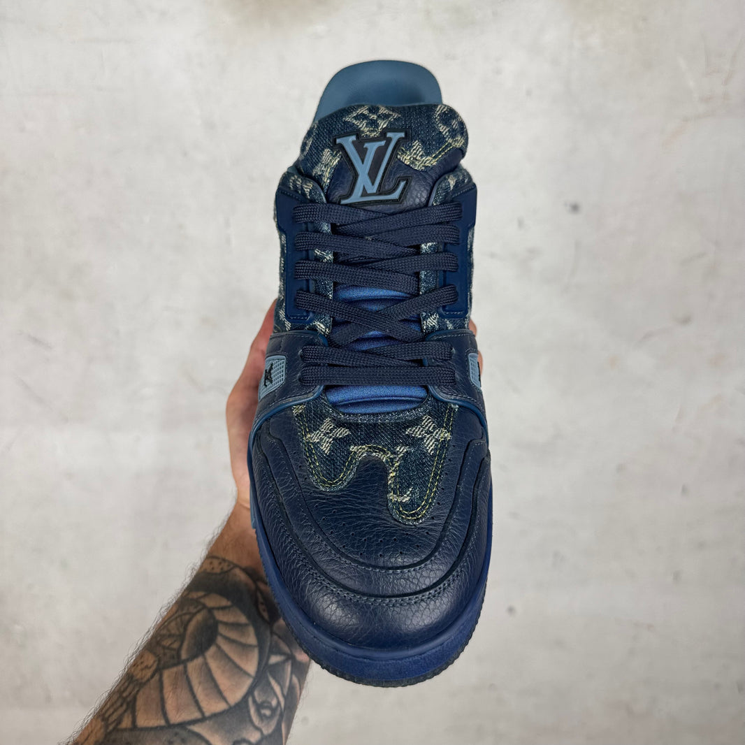 Louis Vuitton x Nigo Denim Monogram Trainers