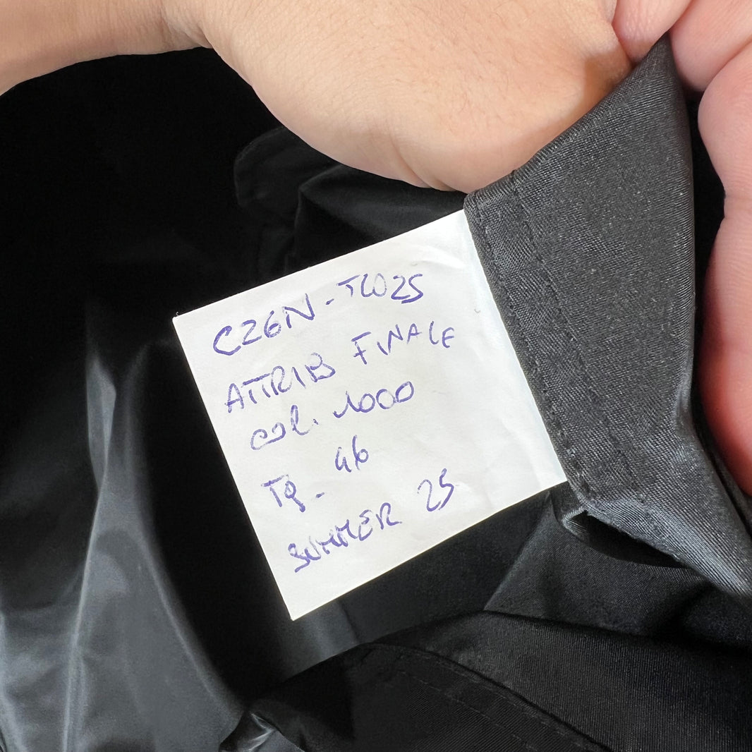 Balenciaga Sample Black Nylon Red Tape Coaches Jacket