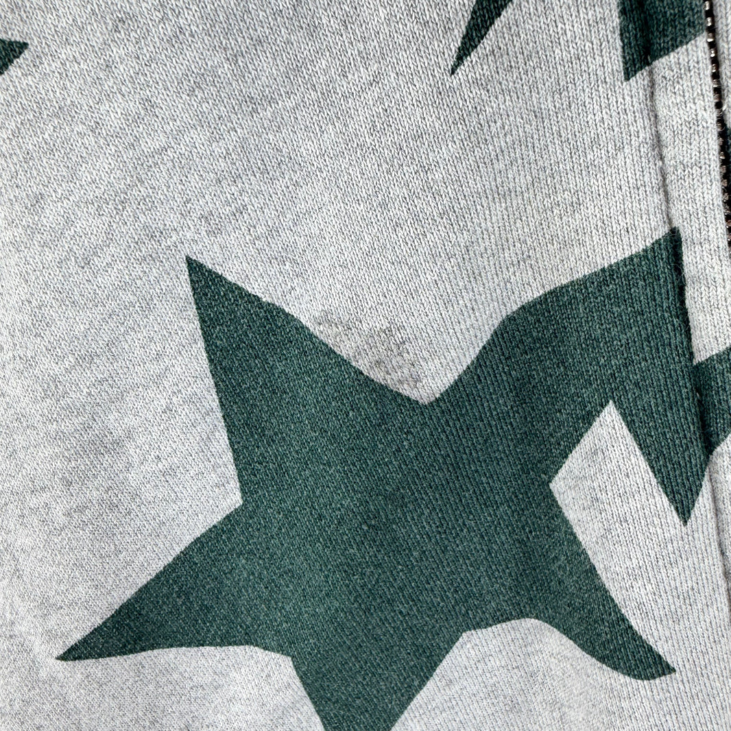 Bape Gray/Green STA Full Zip Hoodie