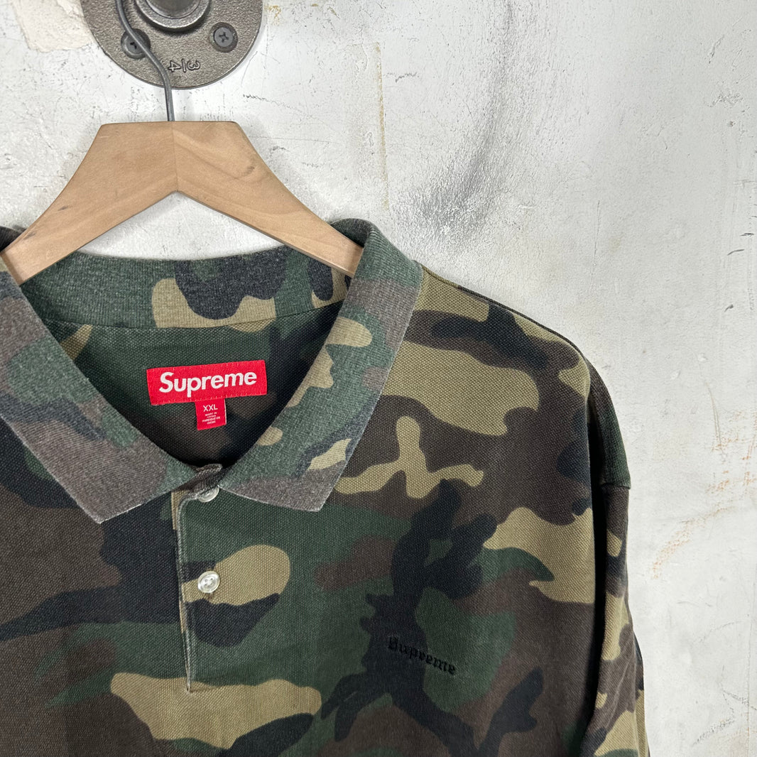 Supreme Faded Camo Polo Shirt